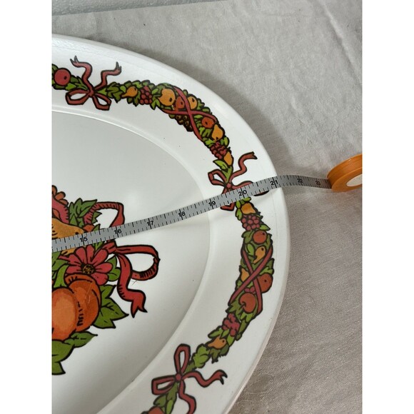 VINTAGE MELMINE MELMAC 21" TURKEY PLATTER - Picture 5 of 6